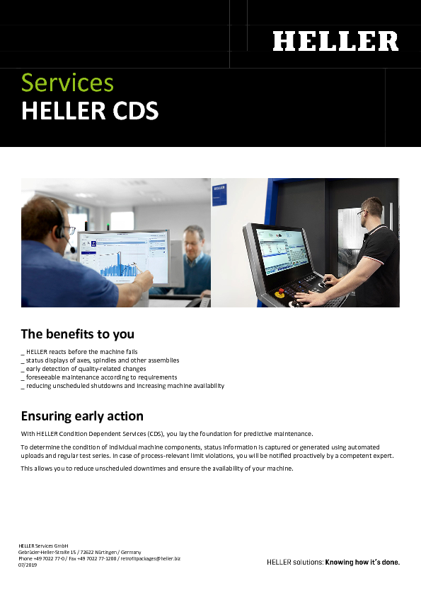 HELLER Condition Dependent Services CDS alt text
