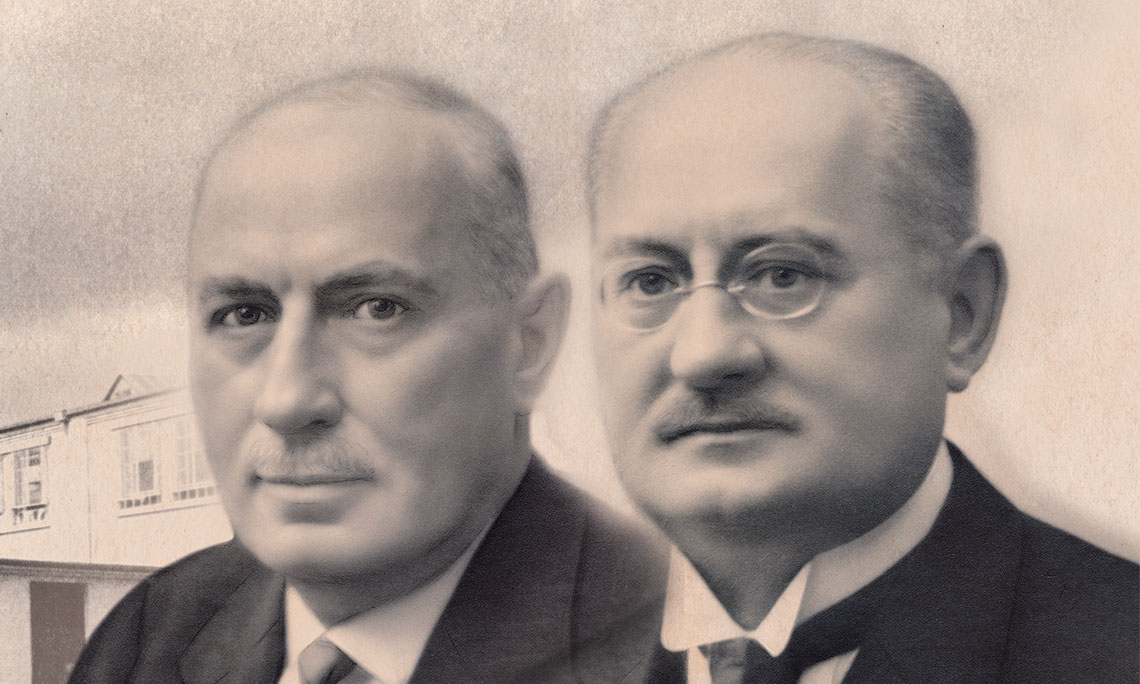 The two founders Hermann and Ernst Heller