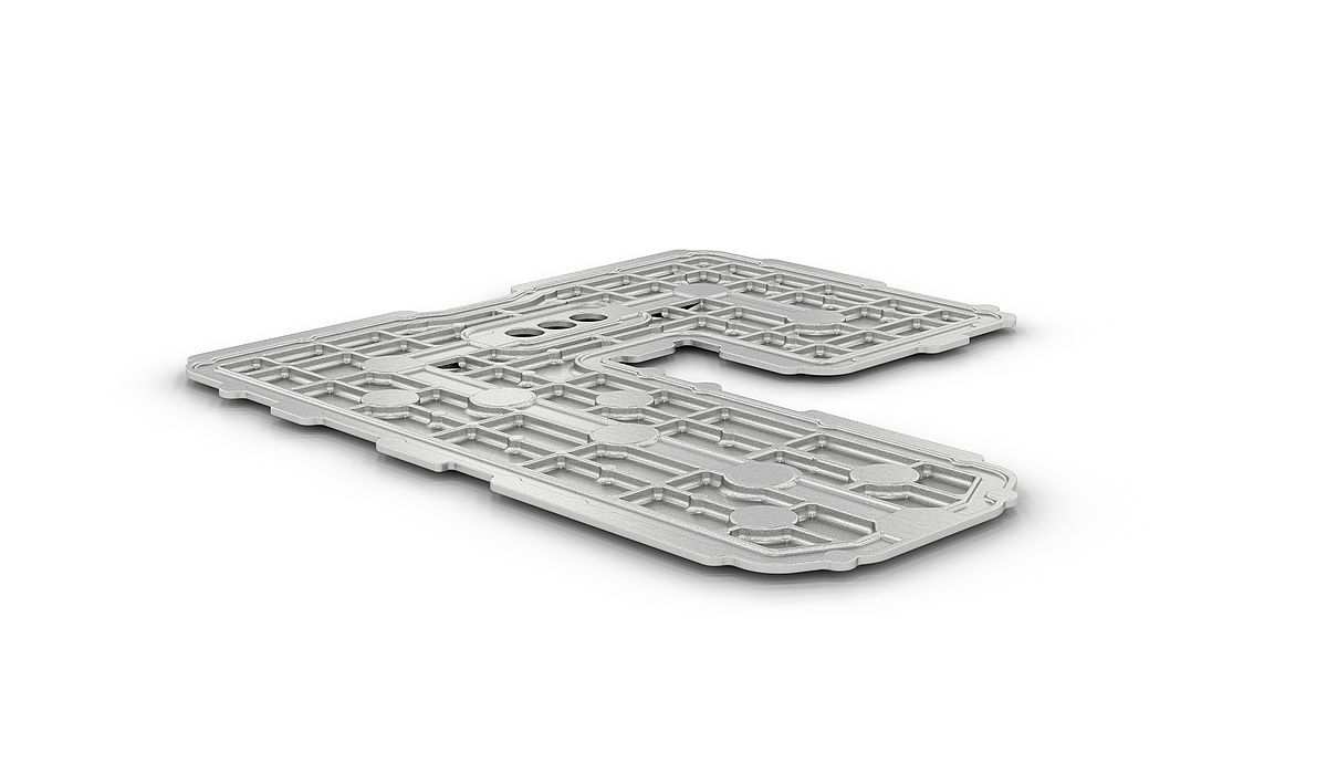 Abdeckung Batteriewanne Abdeckung der Batteriewanne, automatisiert bearbeitet mit der WV 8000.