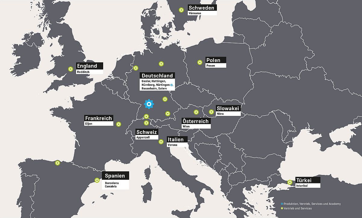 HELLER Servicestützpunkte Europa HELLER Servicestützpunkte Europa